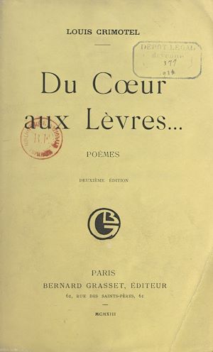 Téléchargez le livre :  Du cœur aux lèvres...