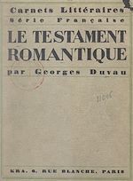 Télécharger le livre :  Le testament romantique