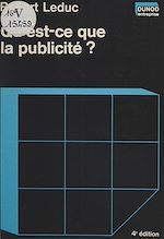 Télécharger le livre :  Qu'est-ce que la publicité ?