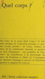 Télécharger le livre :  Quel corps ?