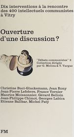 Télécharger le livre :  Ouverture d'une discussion ?