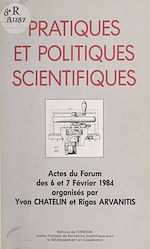 Télécharger le livre :  Pratiques et politiques scientifiques