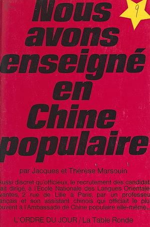 Téléchargez le livre :  Nous avons enseigné en Chine populaire