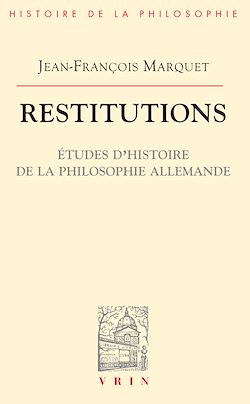Télécharger le livre :  Restitutions