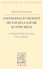 Télécharger le livre :  Contingence et nécessité des lois de la Nature au XVIIIe siècle