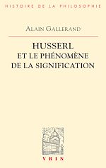 Télécharger le livre :  Husserl et le phénomène de la signification