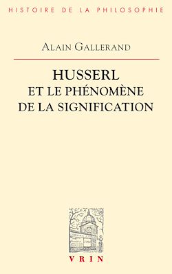Télécharger le livre :  Husserl et le phénomène de la signification