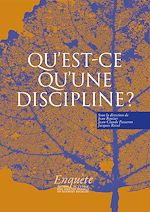Télécharger le livre :  Qu'est-ce qu'une discipline ?