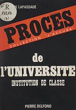 Télécharger le livre :  Procès de l'université