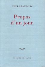 Télécharger le livre :  Propos d'un jour