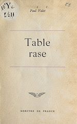 Télécharger le livre :  Table rase