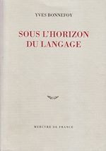 Télécharger le livre :  Sous l'horizon du langage