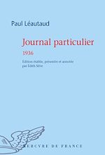Télécharger le livre :  Journal particulier. 1936