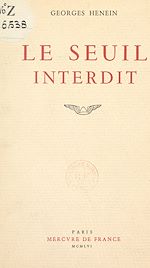 Télécharger le livre :  Le seuil interdit