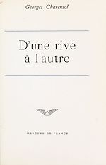 Télécharger le livre :  D'une rive à l'autre
