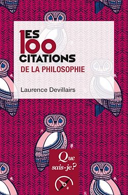 Télécharger le livre :  Les 100 citations de la philosophie