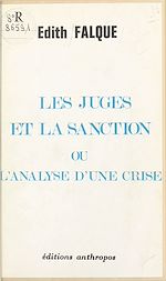 Télécharger le livre :  Les juges et la sanction ou L'analyse d'une crise