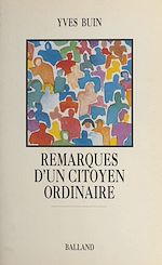 Download this eBook Remarques d'un citoyen ordinaire