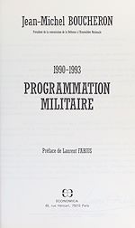 Télécharger le livre :  Programmation militaire : 1990-1993