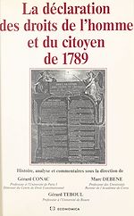 Download this eBook La déclaration des droits de l'homme et du citoyen de 1789 : histoire, analyse et commentaires