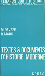 Télécharger le livre :  Textes et documents d'histoire moderne