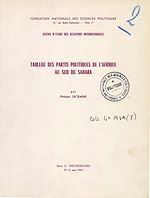 Download this eBook Tableau des partis politiques de l'Afrique au Sud du Sahara