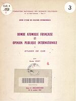 Download this eBook Bombe atomique française et opinion publique internationale