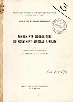 Download this eBook Fondements idéologiques du mouvement syndical africain