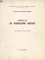 Download this eBook Aspects du syndicalisme africain