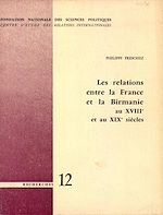 Download this eBook Les relations entre la France et la Birmanie au 18e et 19e siècle