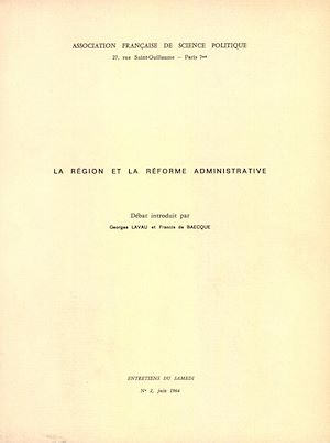 Download the eBook: La région et la réforme administrative
