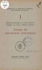 Download this eBook Etudes de sociologie électorale