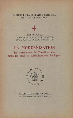 Download the eBook: La modernisation des instruments de travail et des méthodes dans les administrations publiques
