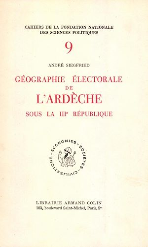 Download the eBook: Géographie électorale de l'Ardèche sous la Troisième République