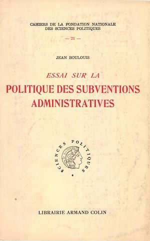 Download the eBook: Essai sur la politique des subventions administratives