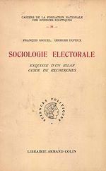 Download this eBook Sociologie électorale