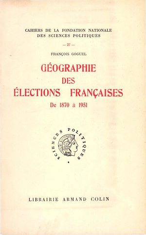 Download the eBook: Géographie des élections françaises de 1870 à 1951
