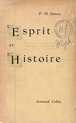 Download this eBook L'Esprit et l'histoire