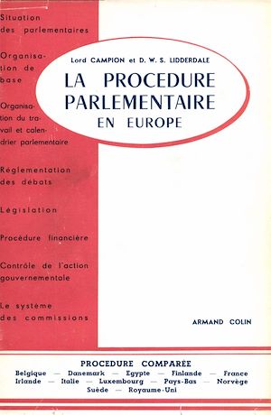 Download the eBook: La procédure parlementaire en Europe