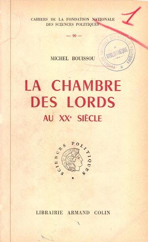 Download the eBook: La chambre des Lords au 20e siècle, 1911-1949
