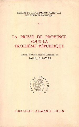 Download the eBook: La presse de province sous la Troisième République