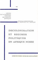 Download this eBook Décolonisation et régimes politiques en Afrique noire