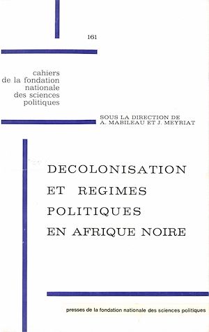 Download the eBook: Décolonisation et régimes politiques en Afrique noire
