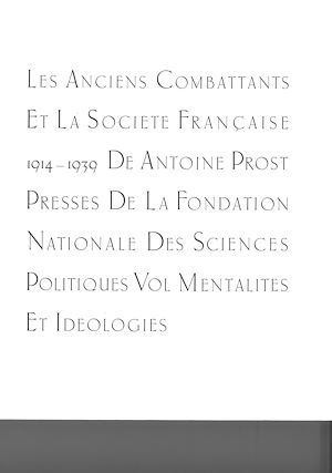 Download the eBook: Les anciens combattants et la société française 1914-1939. Tome 3 : Mentalités et idéologies