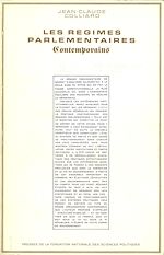 Download this eBook Les régimes parlementaires contemporains