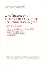 Download this eBook Matériaux pour l'histoire religieuse du peuple français, 19e-20e siècles