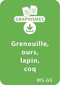 Téléchargez le livre :  Graphismes et animaux - MS-GS : grenouile, ours, lapin, coq