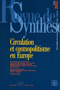 Télécharger le livre :  Circulation et cosmopolitisme en Europe