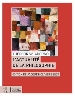 L'Actualité de la philosophie et autres essais