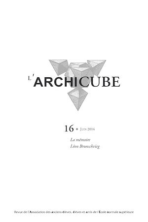 Téléchargez le livre :  L'Archicube n° 16 - Juin 2014